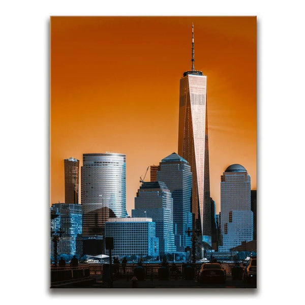 1 World Trade Center And Lower Manhattan At Sunset