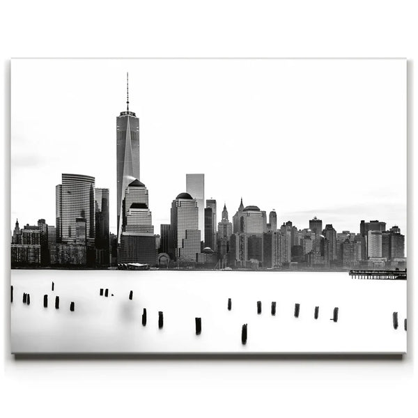 1 World Trade Center And Lower Manhattan Black And White