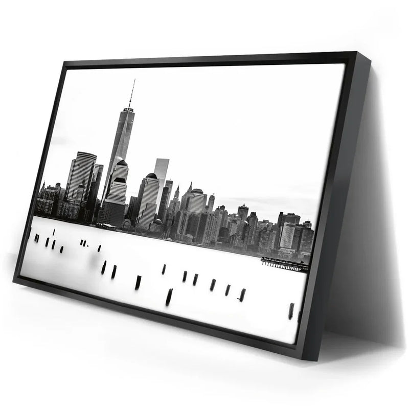 1 World Trade Center And Lower Manhattan Black And White