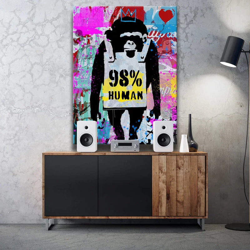 98% Human - Banksy Warhol Mashup