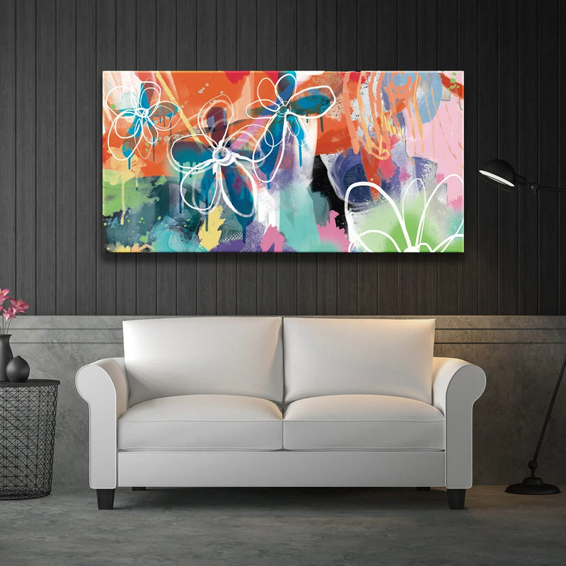 Abstract Tropic Flowers