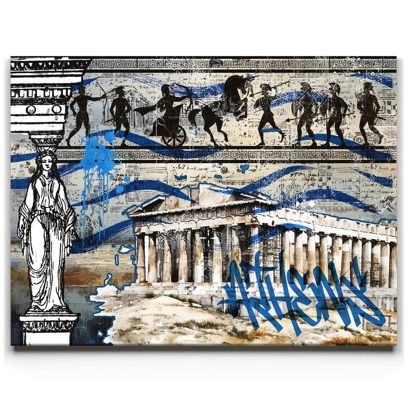 Athens Collage - Calligraphy