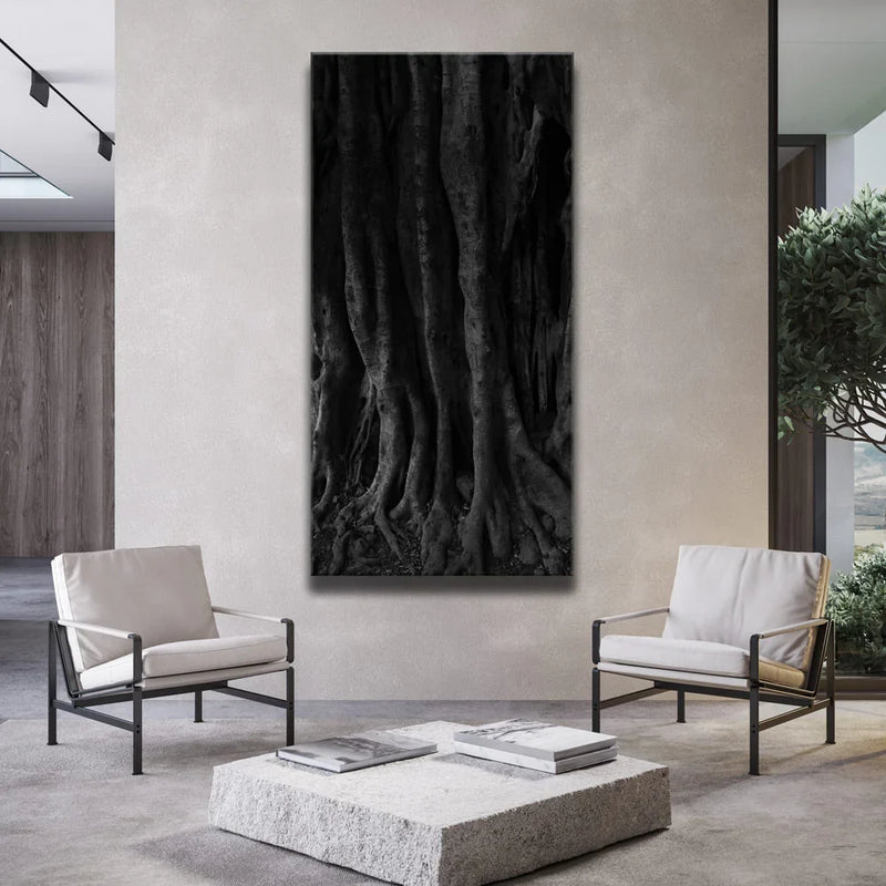 Banyan Tree, Maui - Black and White