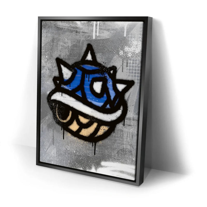 Blue Spike Shell - Graffiti