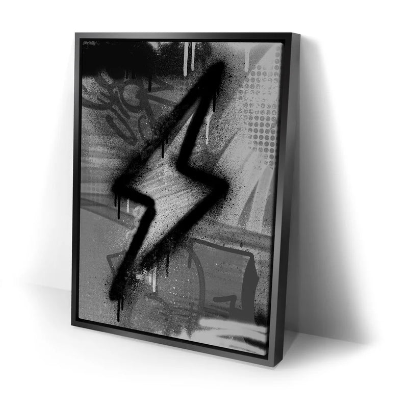Bolt - Black and White - Graffiti