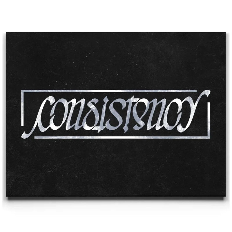 Consistency Ambigram - Grey