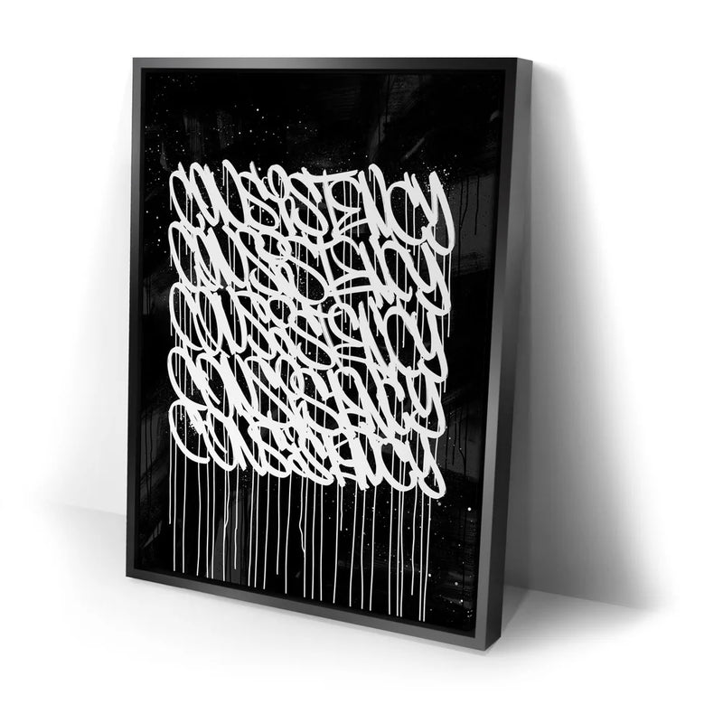 Consistency Graffiti - Black and White II