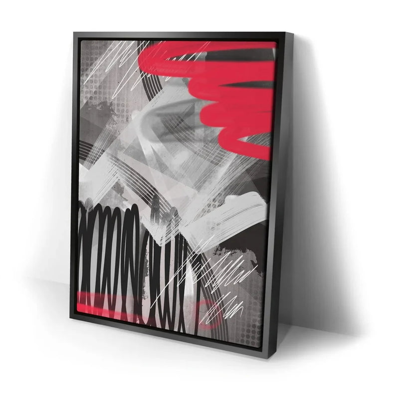Crimson Noir - Abstract Graffiti