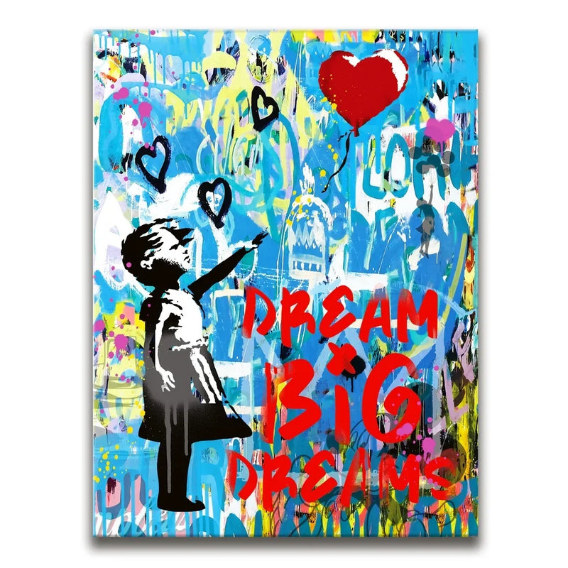 Dream Big Dreams - Banksy Warhol Mashup