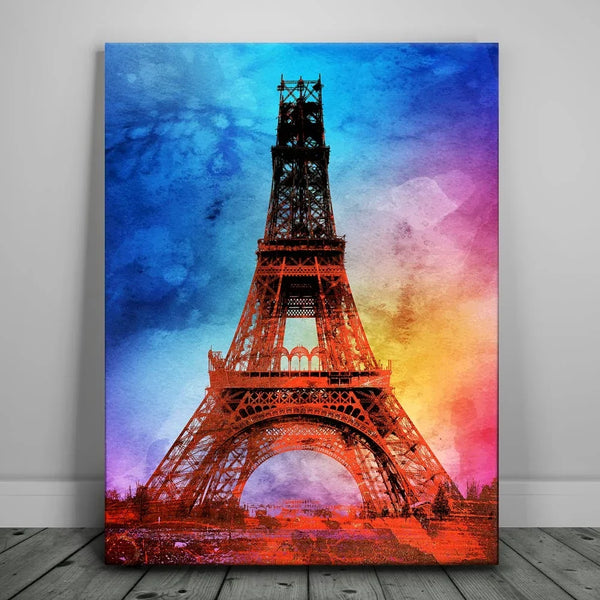 Eiffel Tower Under Construction