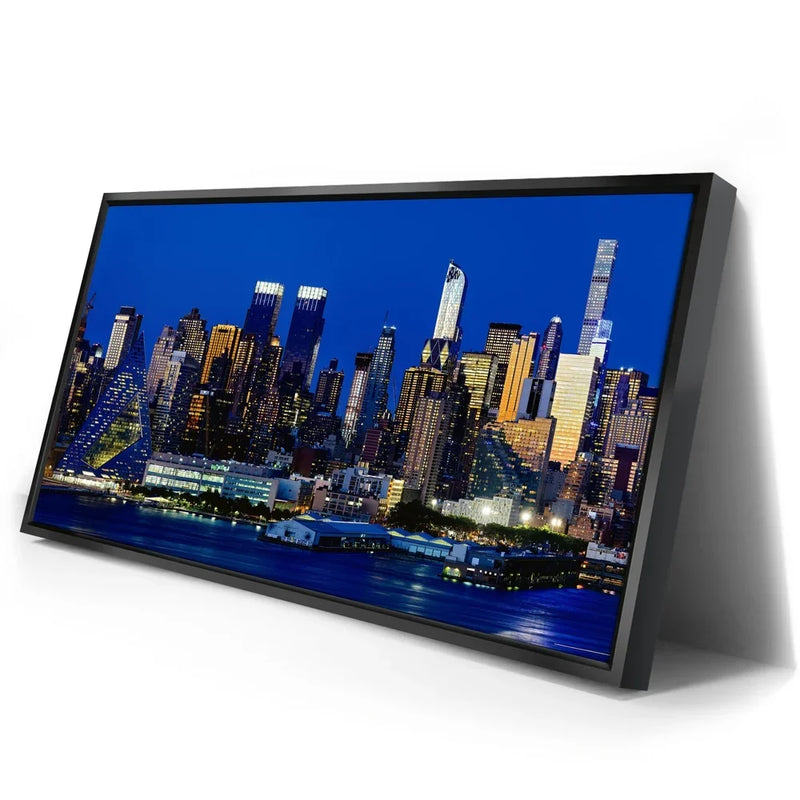 Famous Midtown Manhattan Skyline View At Night - 1 Of 3
