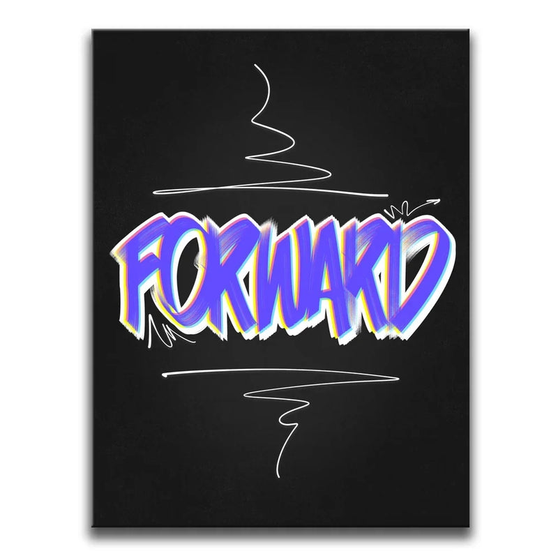 Forward - Dark - Calligraphy III