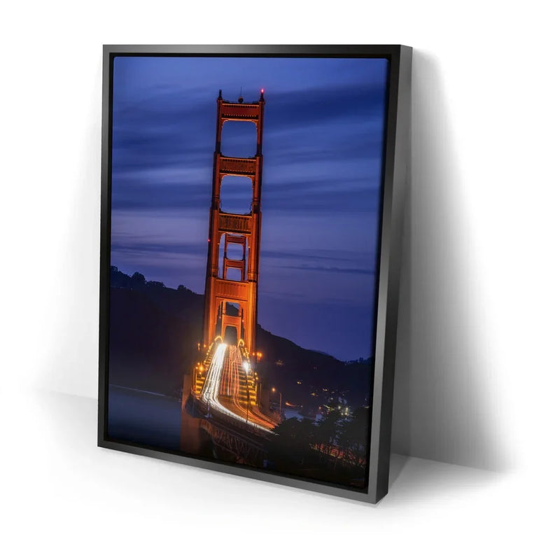 Golden Gate Bridge Night Commute