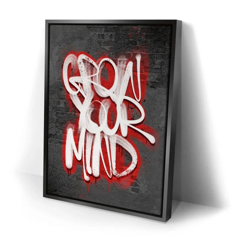 Grow Your Mind - Graffiti Red