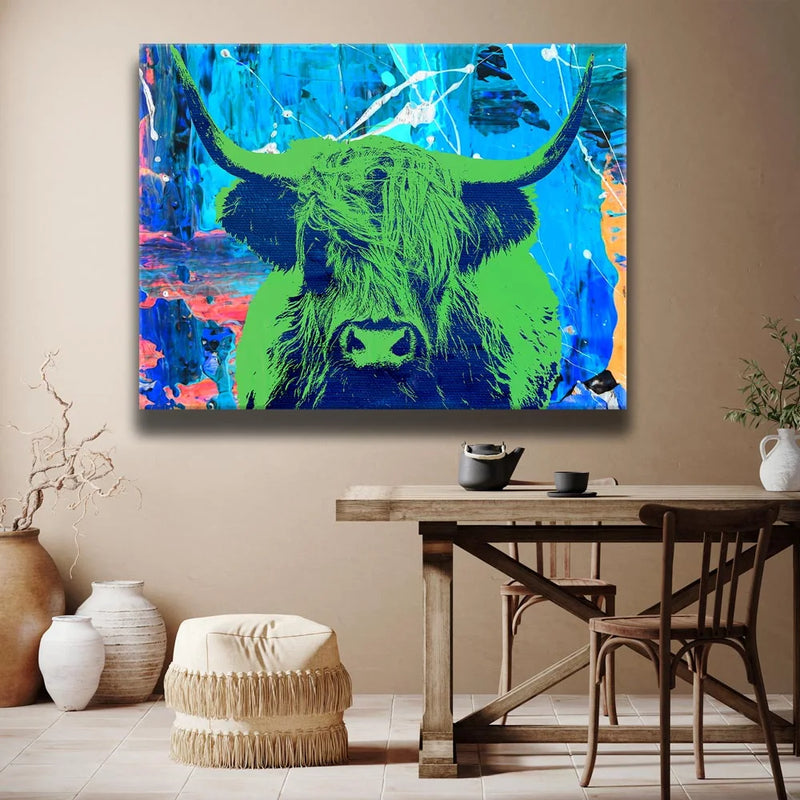 Highland Cow Green