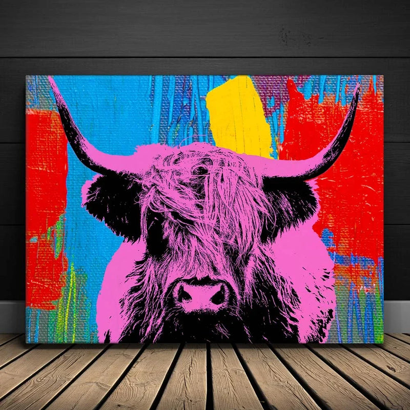 Highland Cow Pink