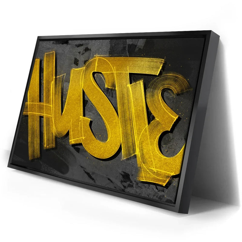 Hustle Gold - Calligraphy