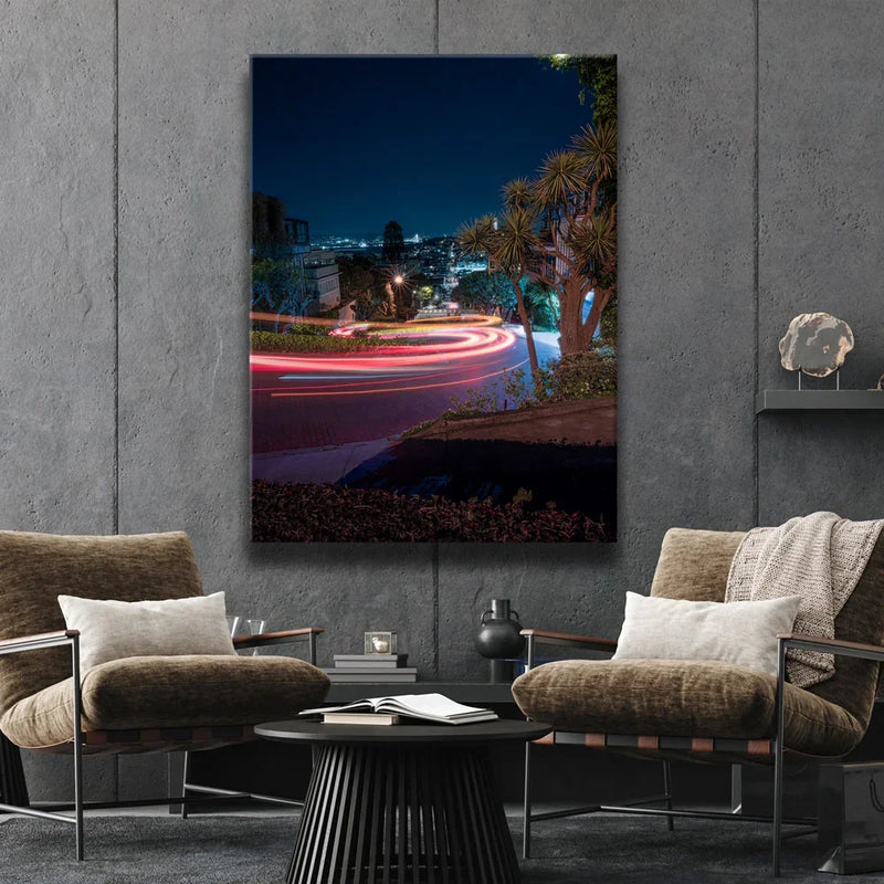Lombard Street Light Trails