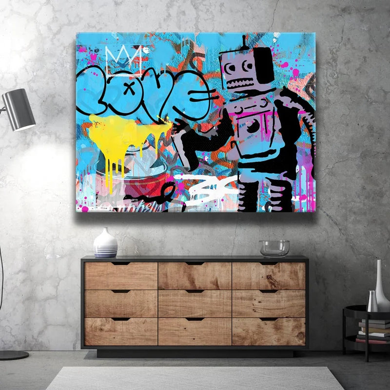 Love Robot - Banksy Warhol Mashup