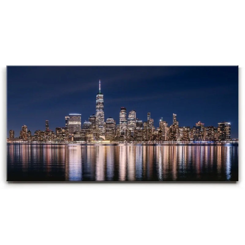 Lower Manhattan Skyline Panoramic Reflections
