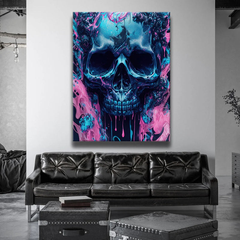 Metalic Blue Skull