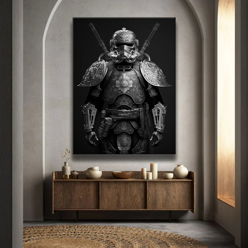 Samurai Stormtrooper - Black and White