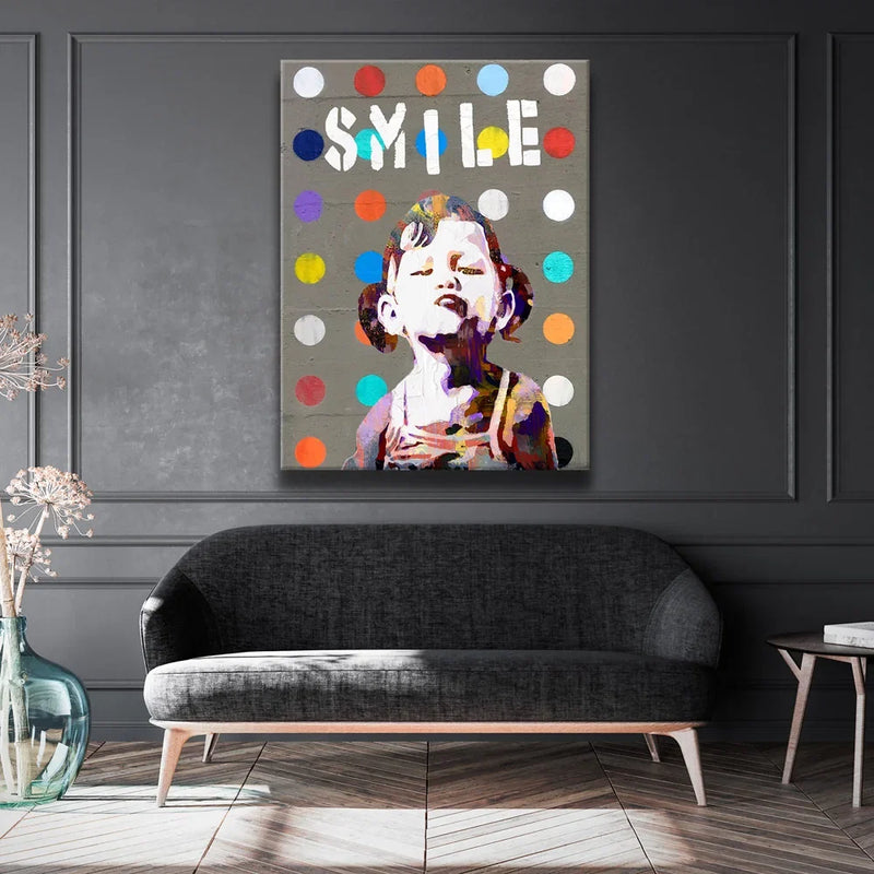 Smile Girl - Banksy Warhol Mashup