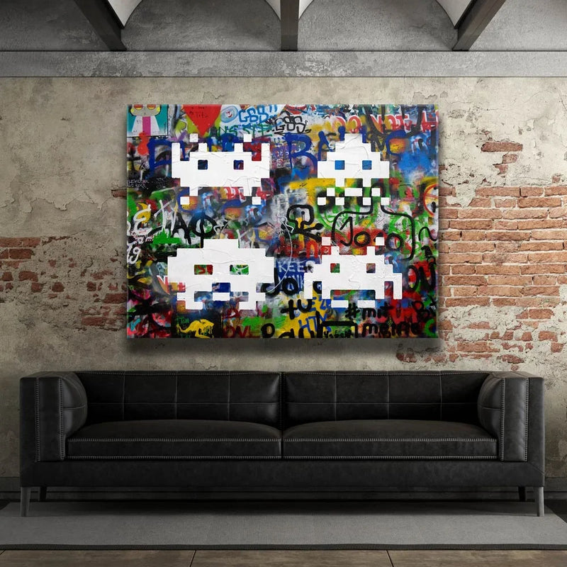 Space Invaders Graffiti