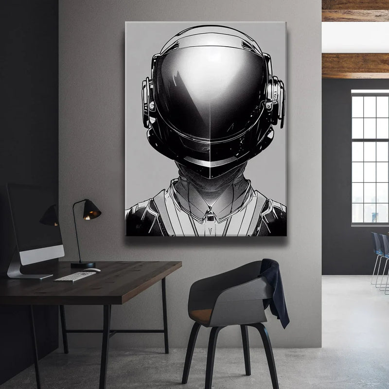 Space Suit - Black & White