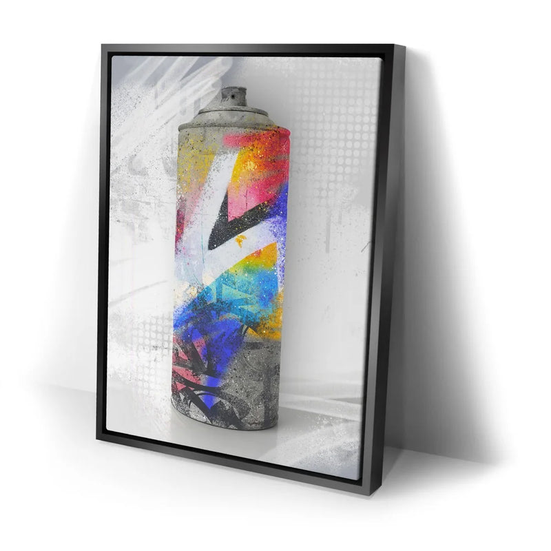 Sprayed Spray Paint Can
