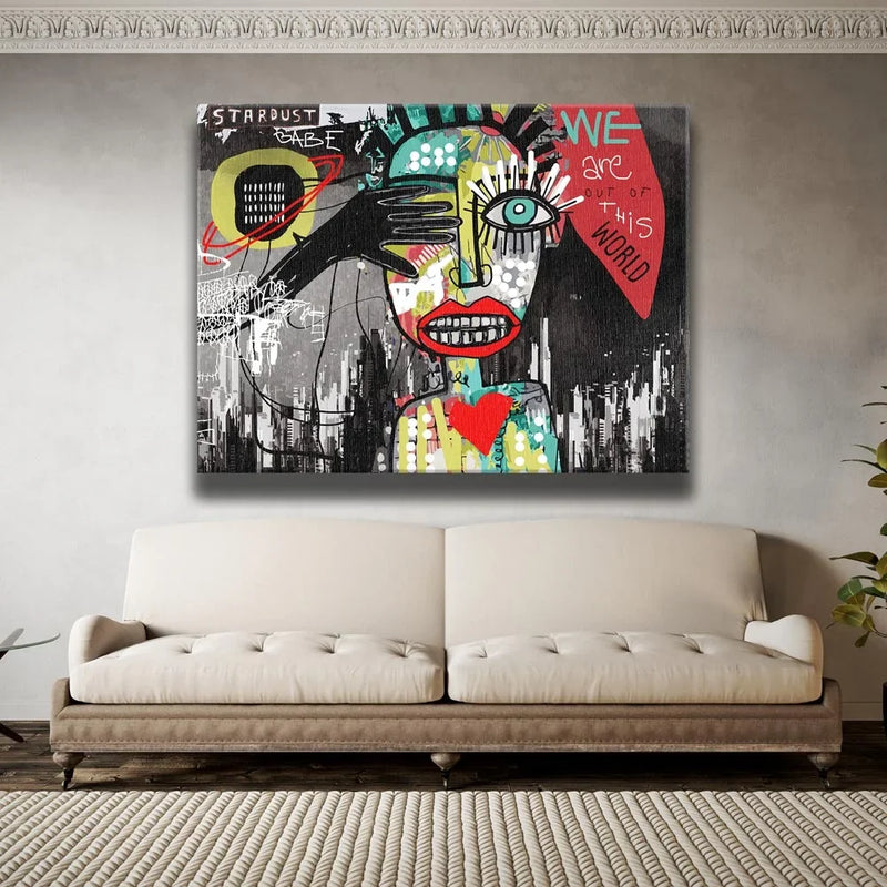 Stardust Babe - Basquiat Style