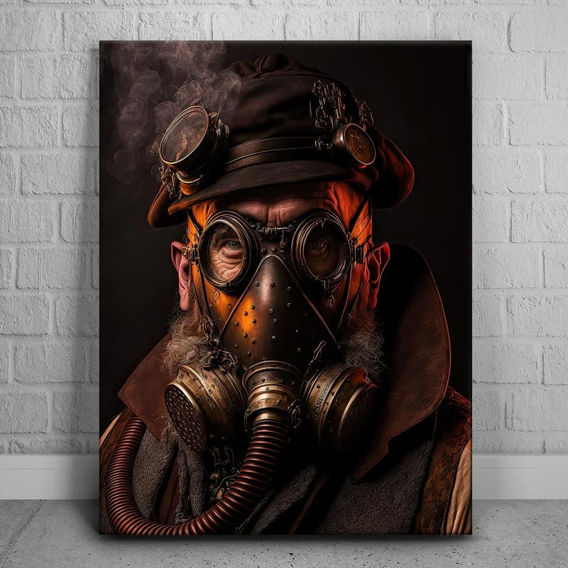 Steampunk Gas Mask - Orange