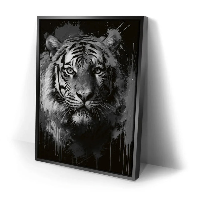 Tiger Splash - Black and White