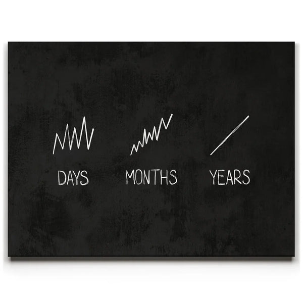 Time = Progress - Black And White