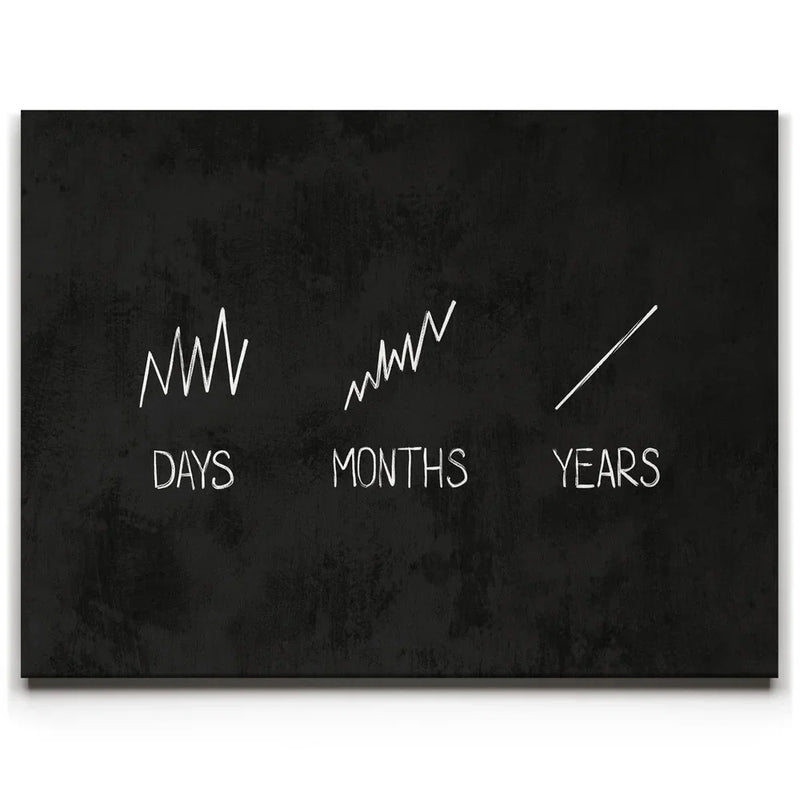 Time = Progress - Black And White