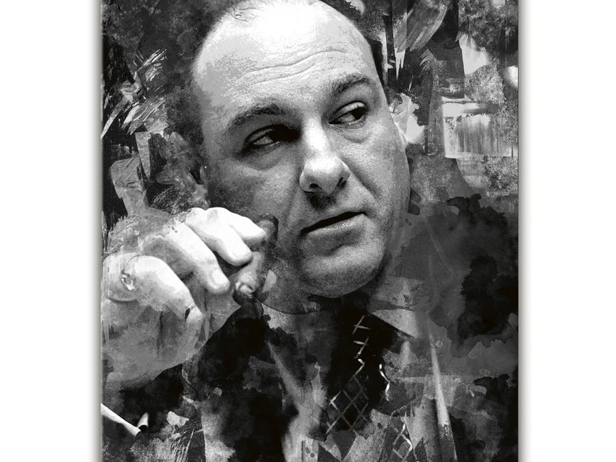 Tony Soprano Wall Art - Black and White