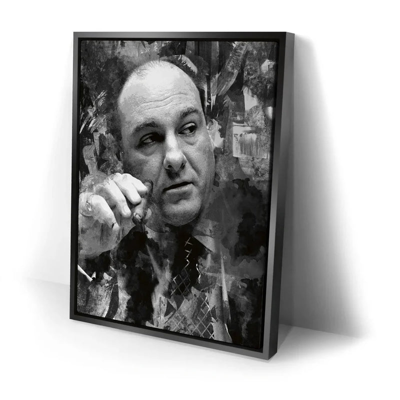 Tony Soprano Wall Art - Black and White