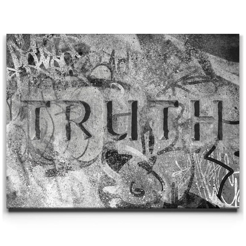 Truth Stone - Graffiti - Black and White