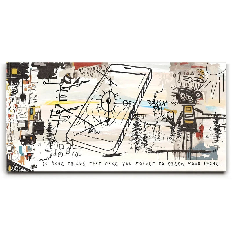Unplug - Basquiat Inspired