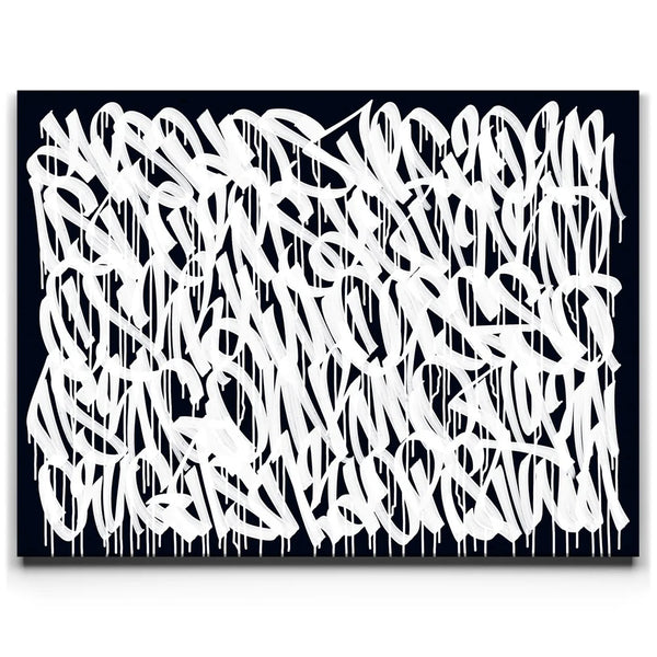White Drip - Calligraphy