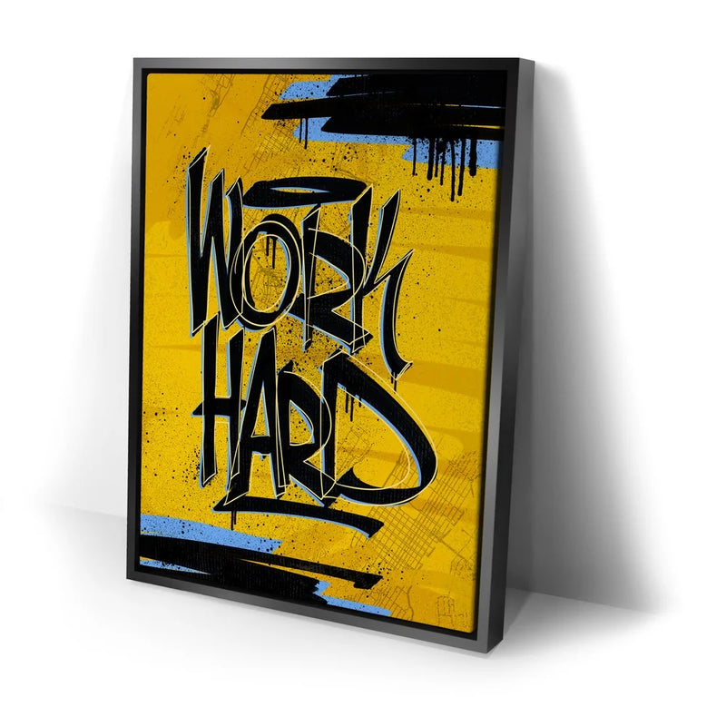 Work Hard - Calligraphy