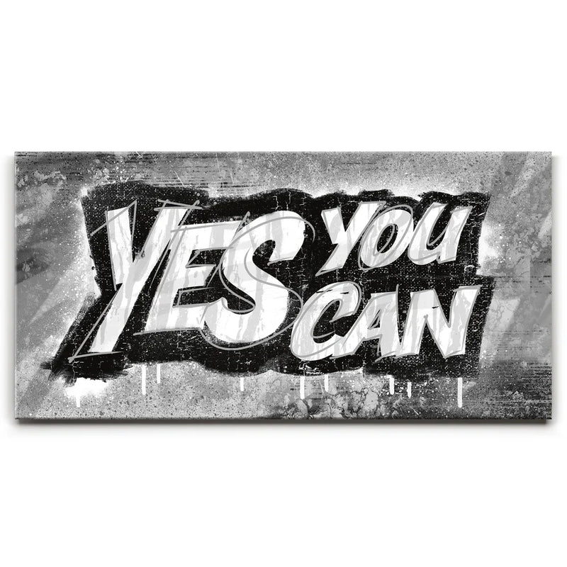 Yes You Can, B&W - Graffiti