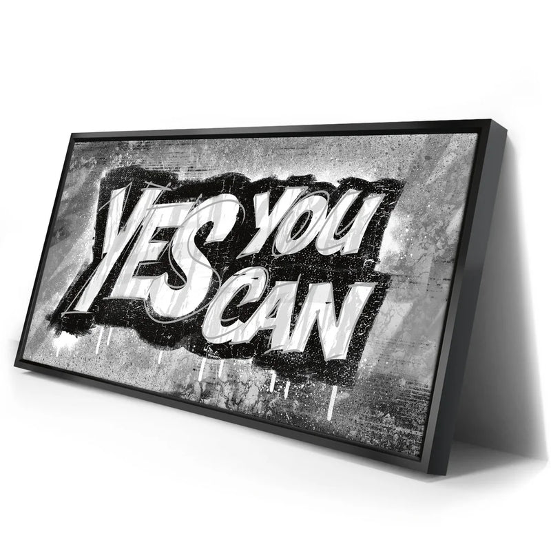Yes You Can, B&W - Graffiti